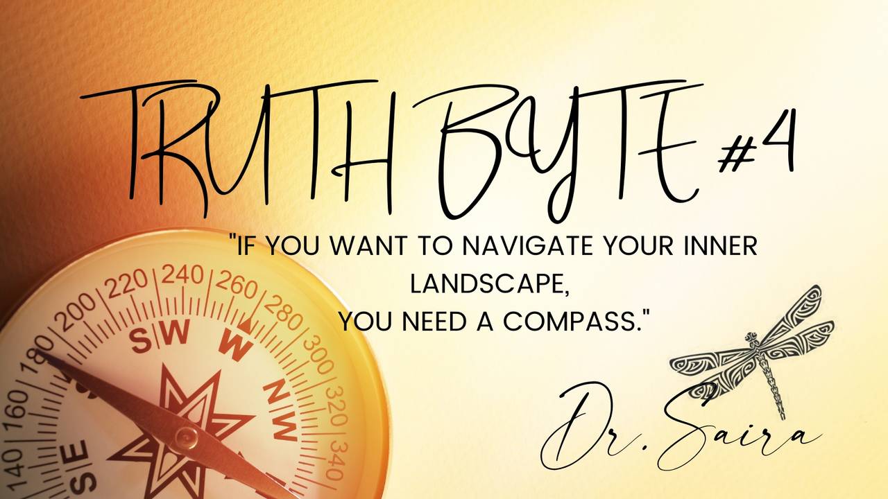 Truth Byte#4: If you want to navigate your inner landscape, you need a compass. 